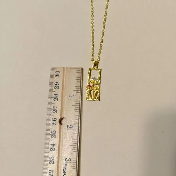 Mushroom necklace N783 - Picture 4 of 4